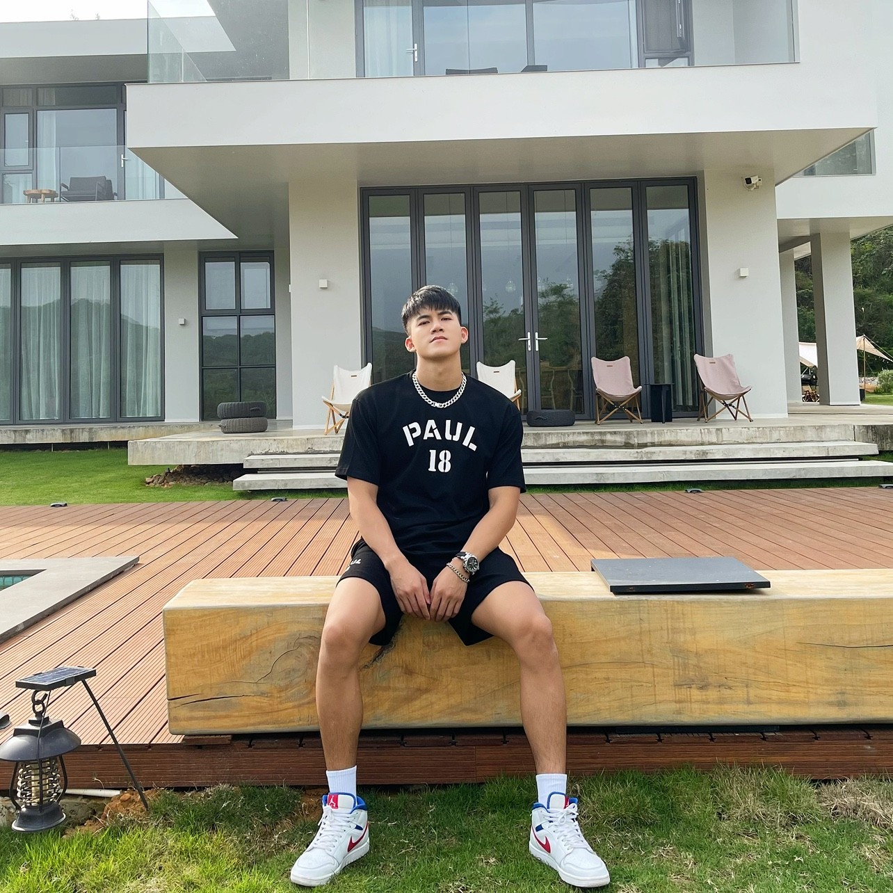 Bare Arms Summer New Simple Print Breathable Sports Loose Casual Suit Short Sleeve Shorts Two Piece Set