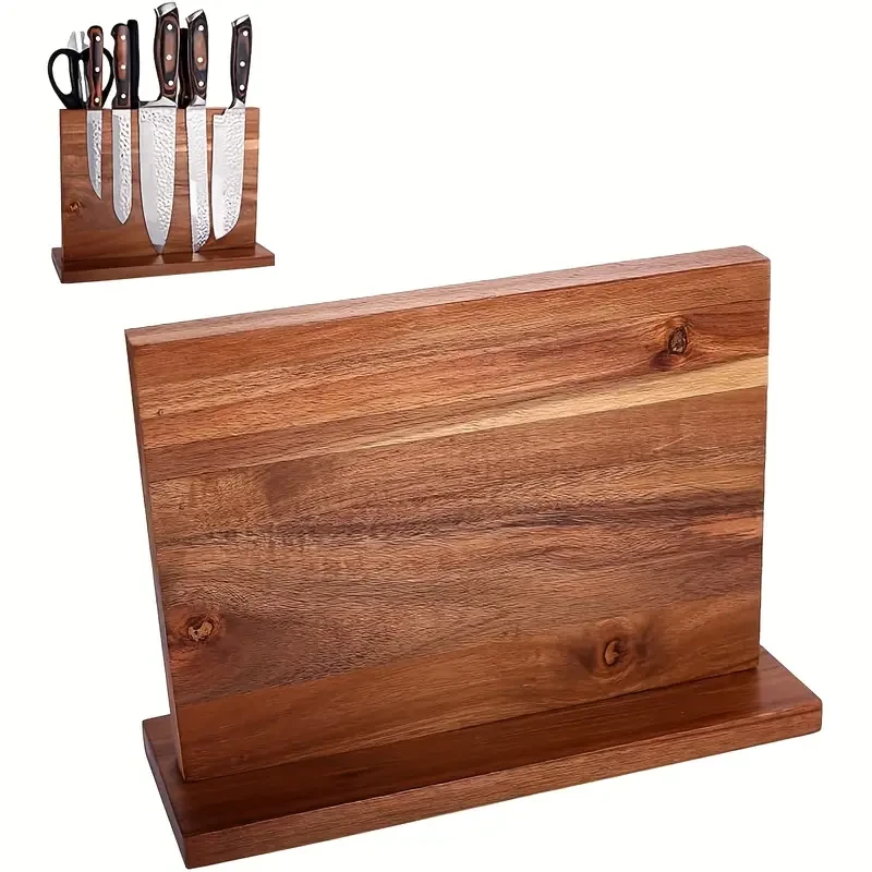 Solid Wood Magnetic Knife Holder