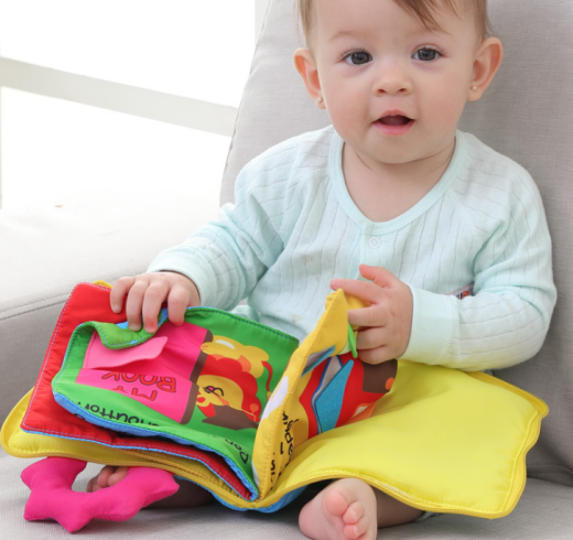 Aipinqi baby book multi-functional dressing three-dimensional book baby tear not bad early education puzzle cloth book