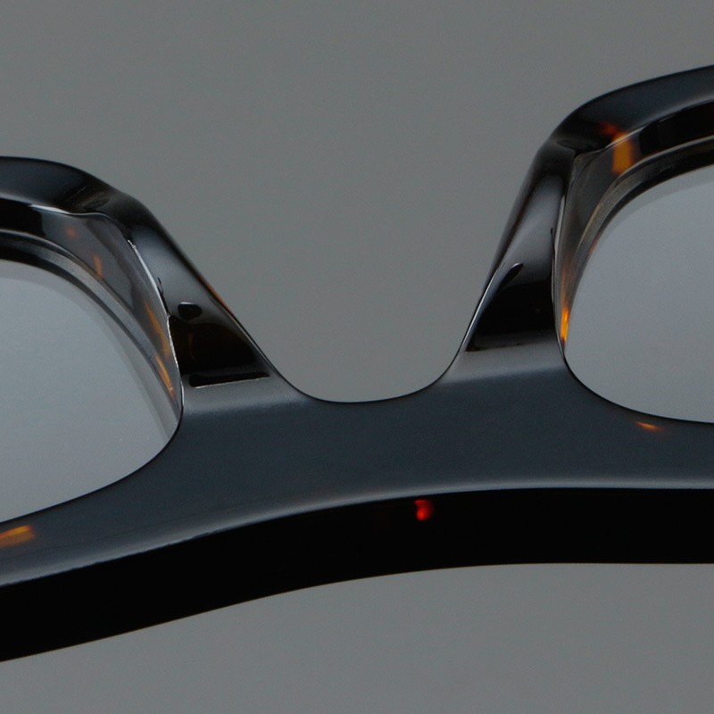 Thick Plate Glasses Patchwork Retro Frame