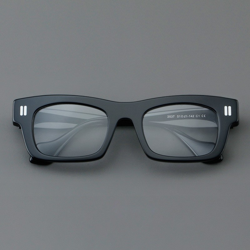 Thick Plate Glasses Patchwork Retro Frame