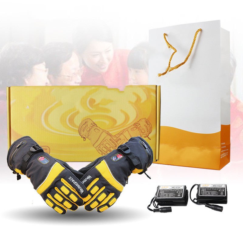 Wimber Temperature Control Electric Heating Gloves Double-Sided Heating Charging Heating to Keep Warm Cycling Hand Warmer Men and Women Winter 800A