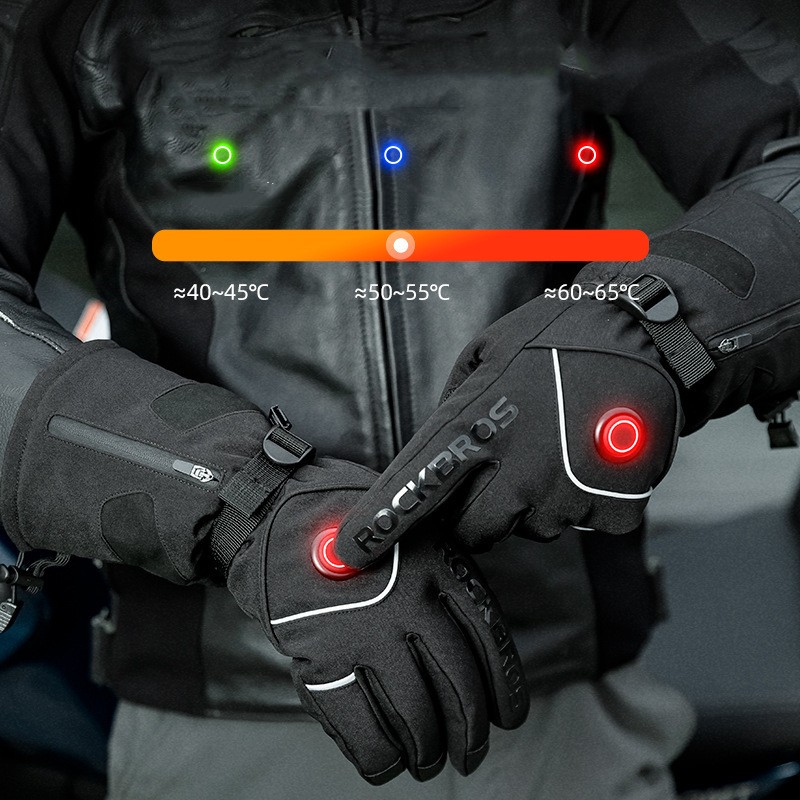 Rechargeable Heated Riding Gloves For Men And Women