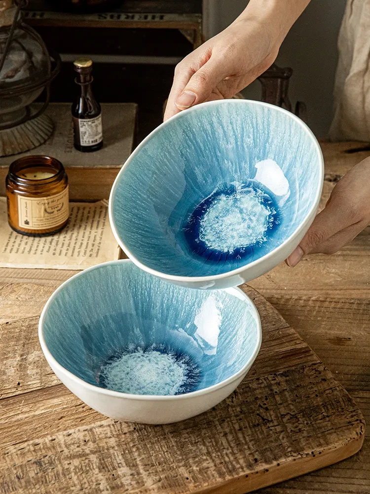 Meal Bowl Special-shaped Ceramics Salad Bowl