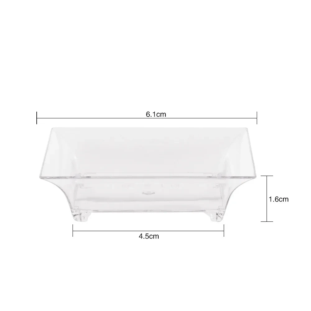 Disposable Transparent Plastic Square Sauce Dish