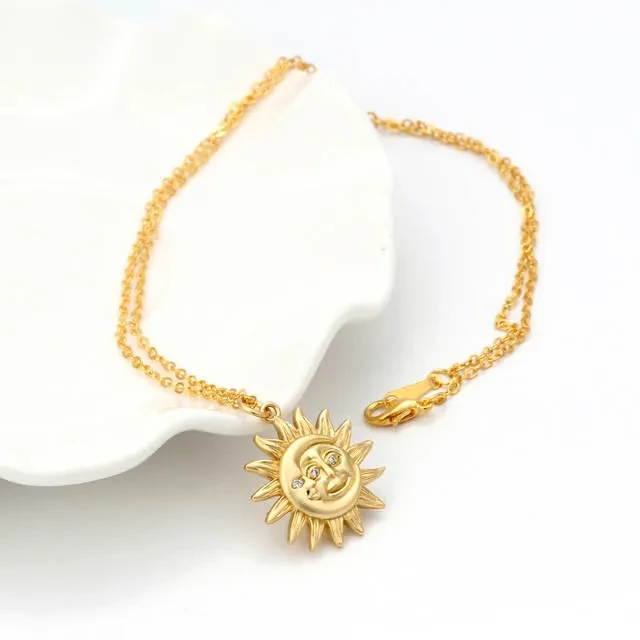 New Sun Abstract Pendant Necklace