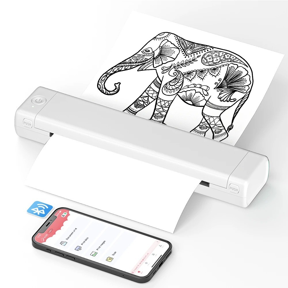 Portable Bluetooth Wireless Mobile-Printer