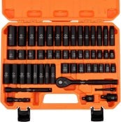 HORUSDY 3/8" Drive Impact Socket Wrench Set Ratchet Spanner Metric SAE