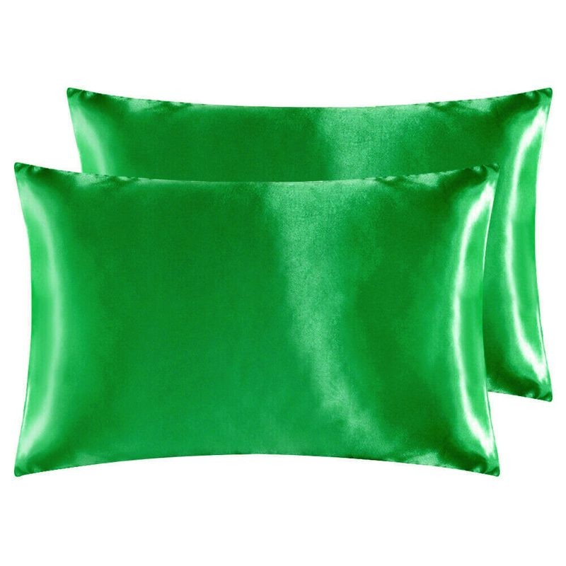 Satin Pillowcase Forest Green 2PC