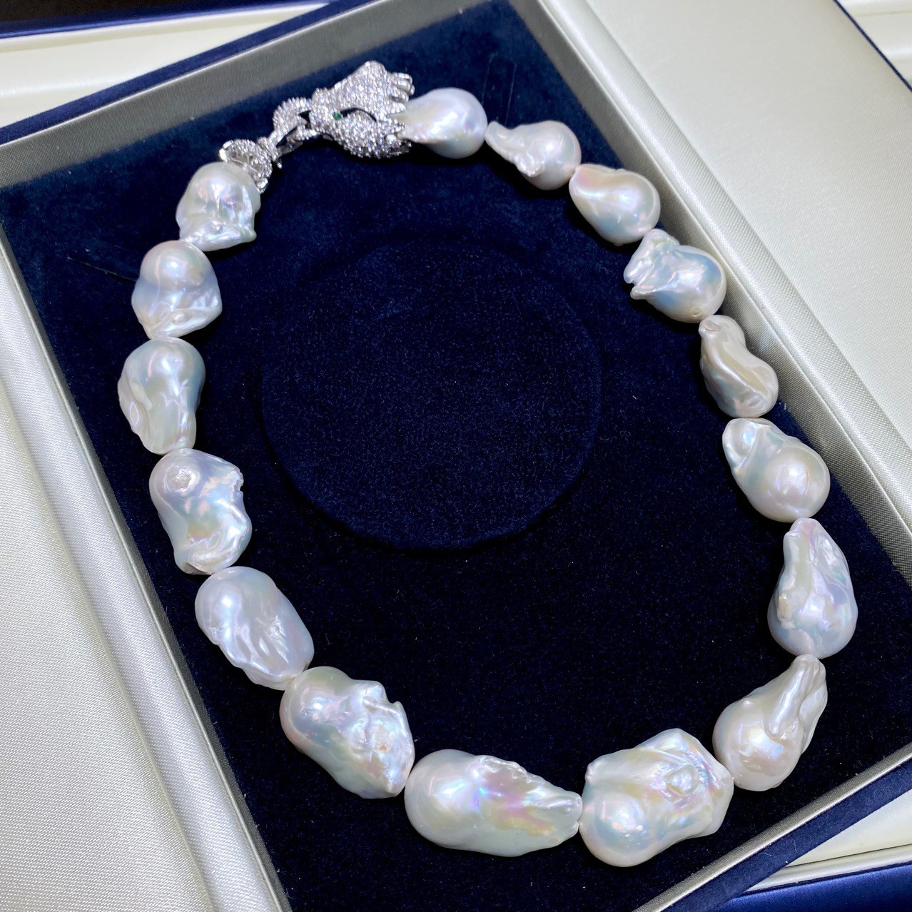 Natural Large Particle Baroque Freshwater Pearl Necklace For Women