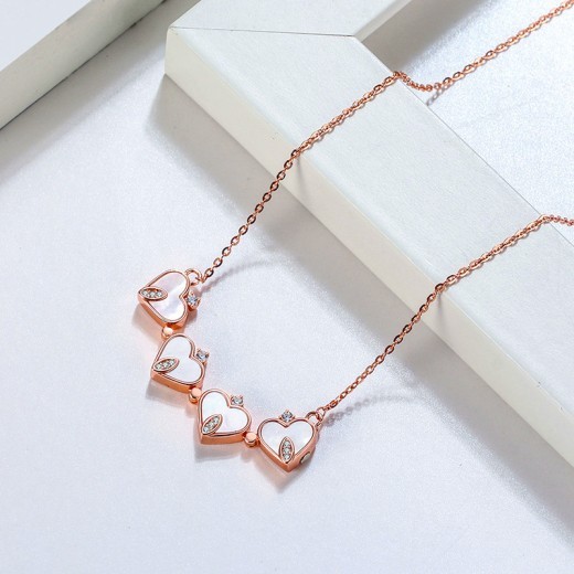 Rose Gold Heart-shaped Magnetic Love Pendant