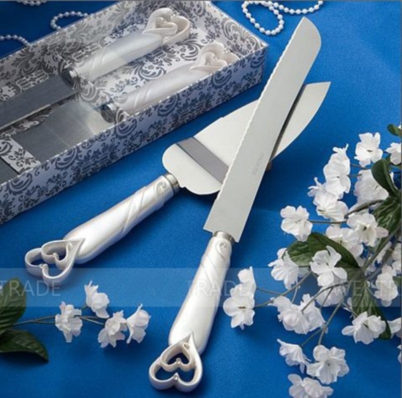Wedding Cake Knife and Server Set
