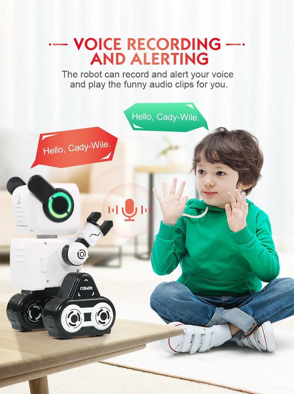 Red Intelligent Remote Control Robot
