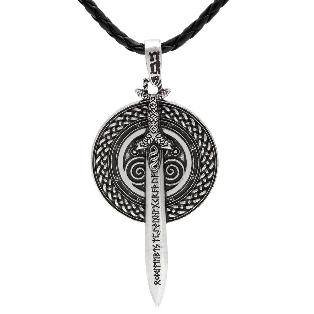 Sword Shield Men's Pendant Necklace
