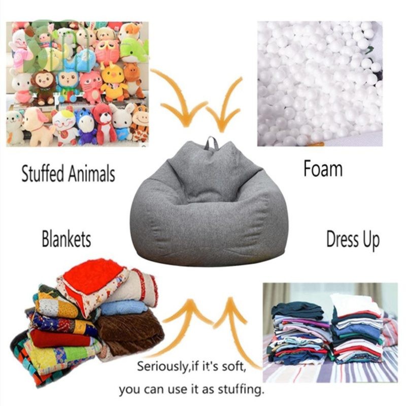Beanbag Chair Bean Bag Cover + Foot Rest