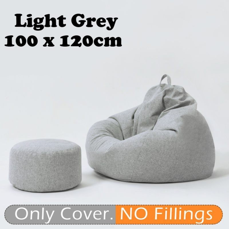 Beanbag Chair Bean Bag Cover + Foot Rest
