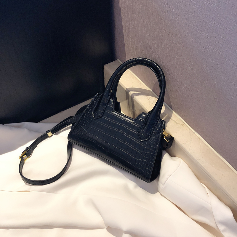 Crocodile Print One-shoulder Messenger Tote Bag