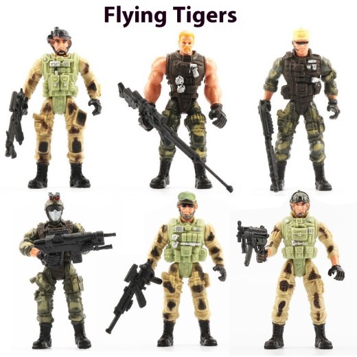 Military Soldier Model Movable Joint Elite Anti-terrorism Special Forces 10cm