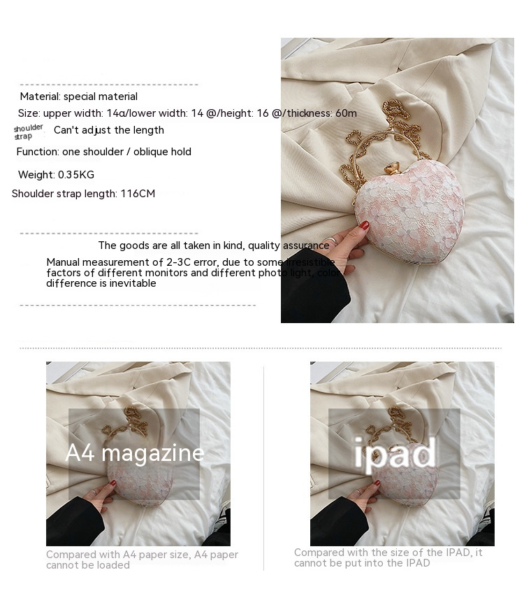 Sweet Floral Chain Crossbody Bag Fashion Tote