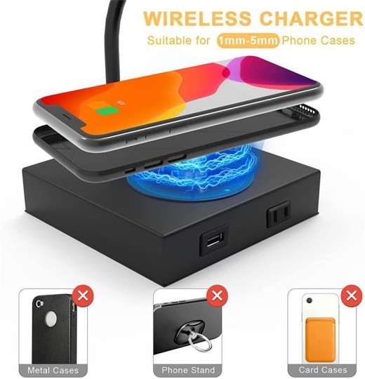 Wireless Charging Touch Dimming Led Minimalist Creative Study Ebay Amazon