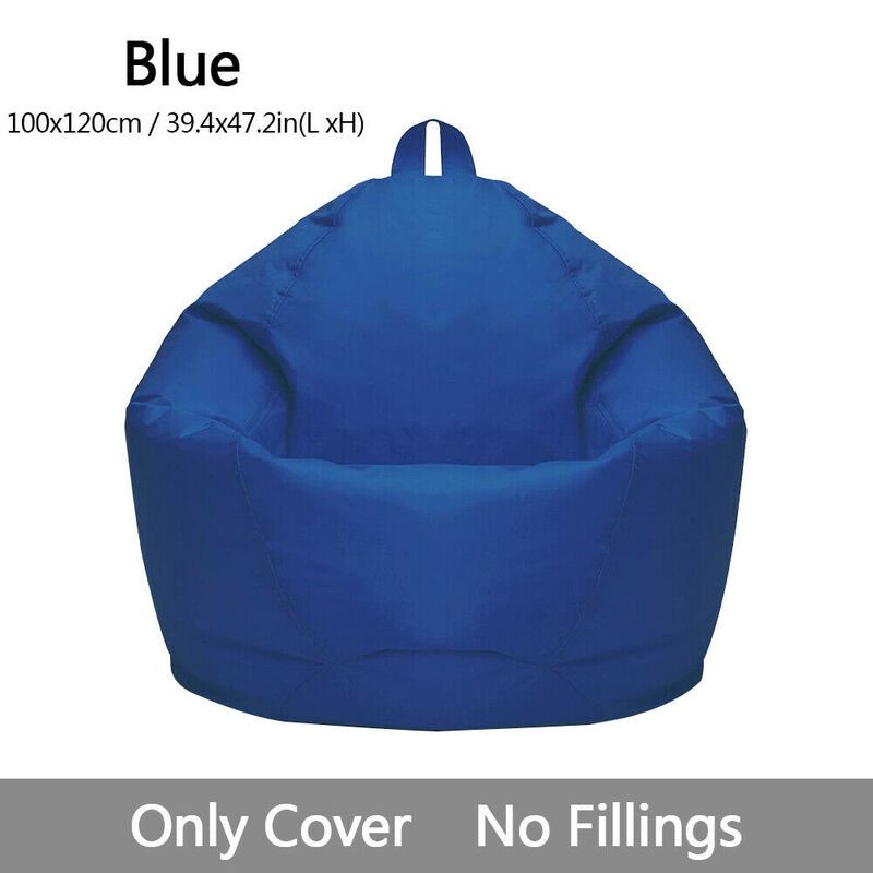 Bean Bag Chair Cover Sofa Cushion Outdoor Waterproof Blue