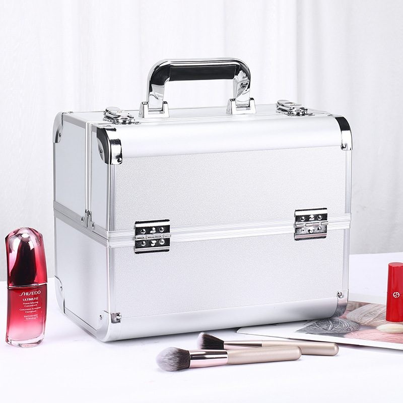 Makeup Case Cosmetic Silver