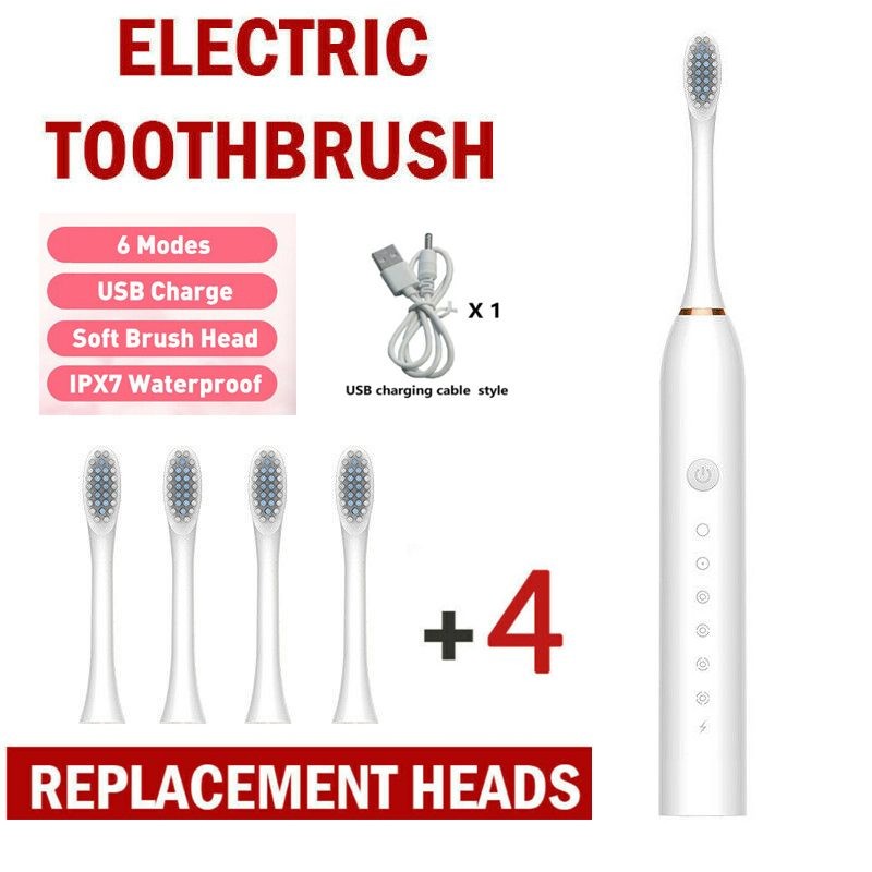 Rechargeable Sonic Electric Toothbrush White