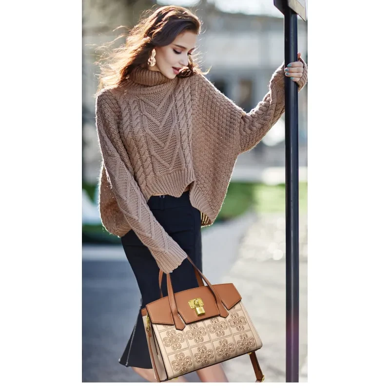 Embroidered Bag Large Capacity High-grade Light Luxury One-shoulder Portable