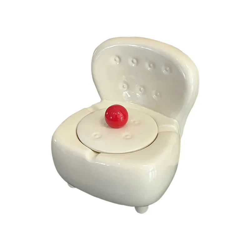 Household Living Room Light Luxury With Lid Prevent Fly Ash Ashtray