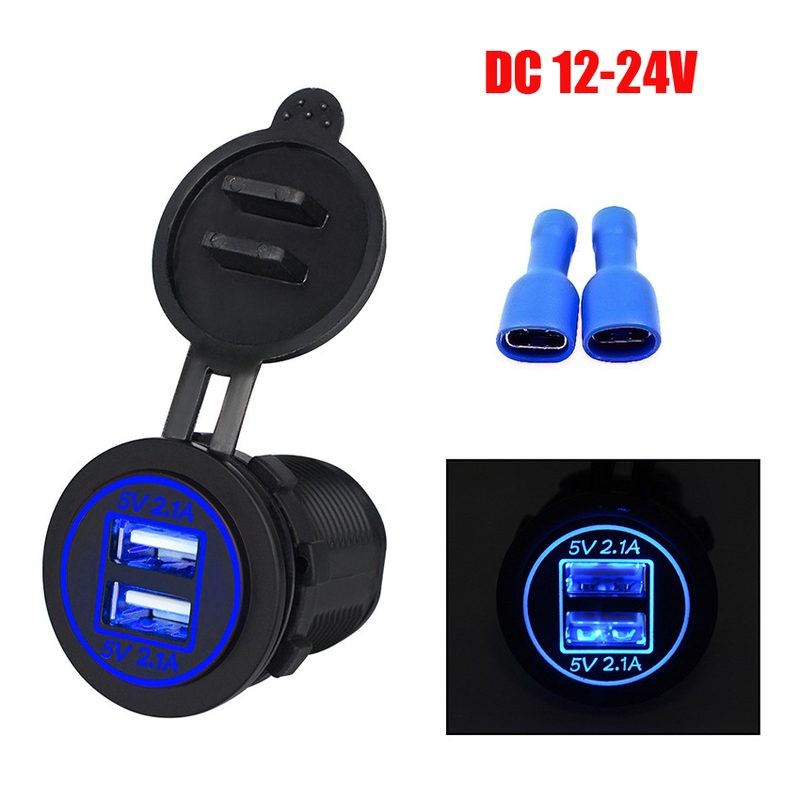 Dual USB Car Charger Socket Power Adapter