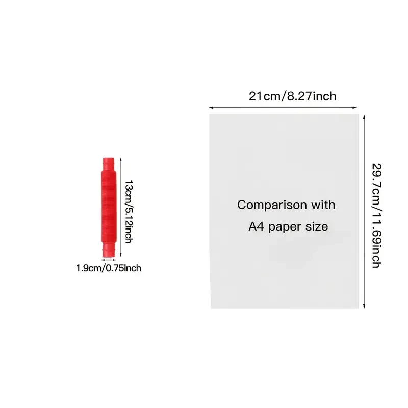 DIY Elastic Tube Toys in Random Colors