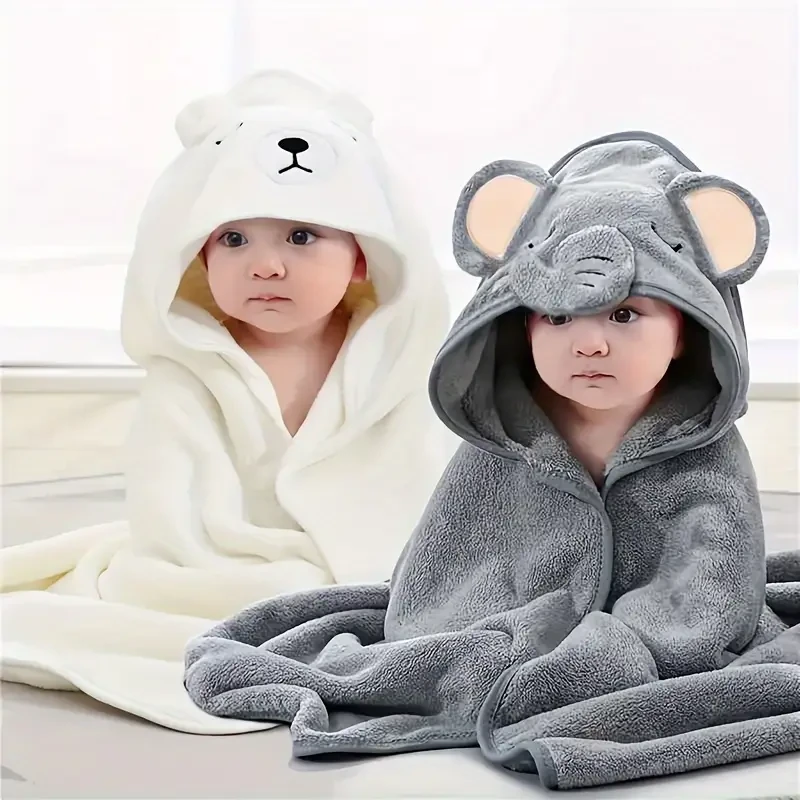 Bindi Monkey 2-Piece Infant Bath Towels: Soft