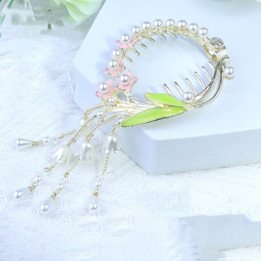Plant Mori Ancient Style Coiffure Flower Grip Clip