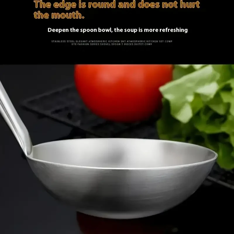 YUHUPHYLLIC Stainless Steel Kitchen Utensil Set with Wooden Handles