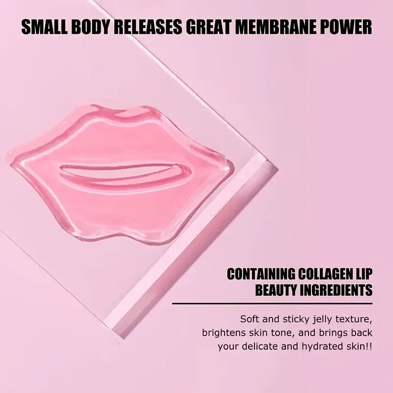 20pcs Collagen Crystal Lip Mask Moisturizes Dry Lips