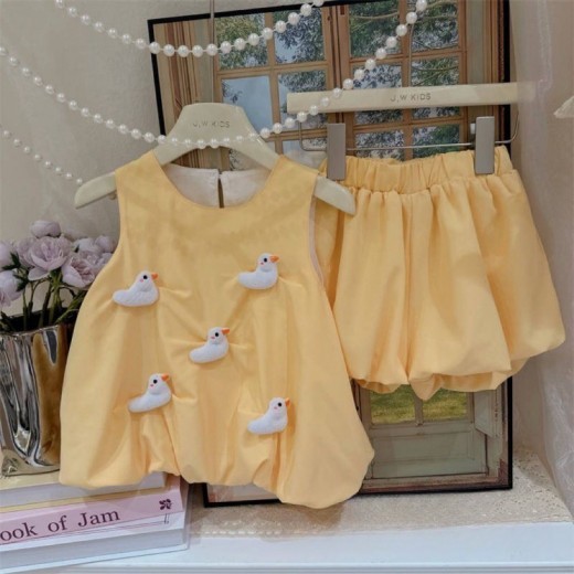 Sleeveless Bud-shaped Pants Suit Three-dimensional Doll