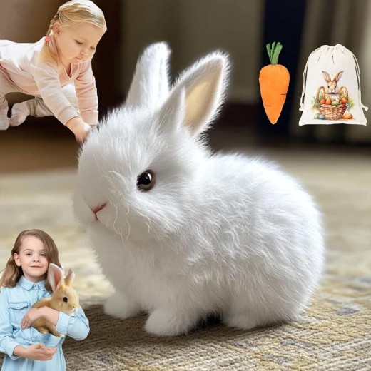 Electric Realistic Rabbit Plush Toy