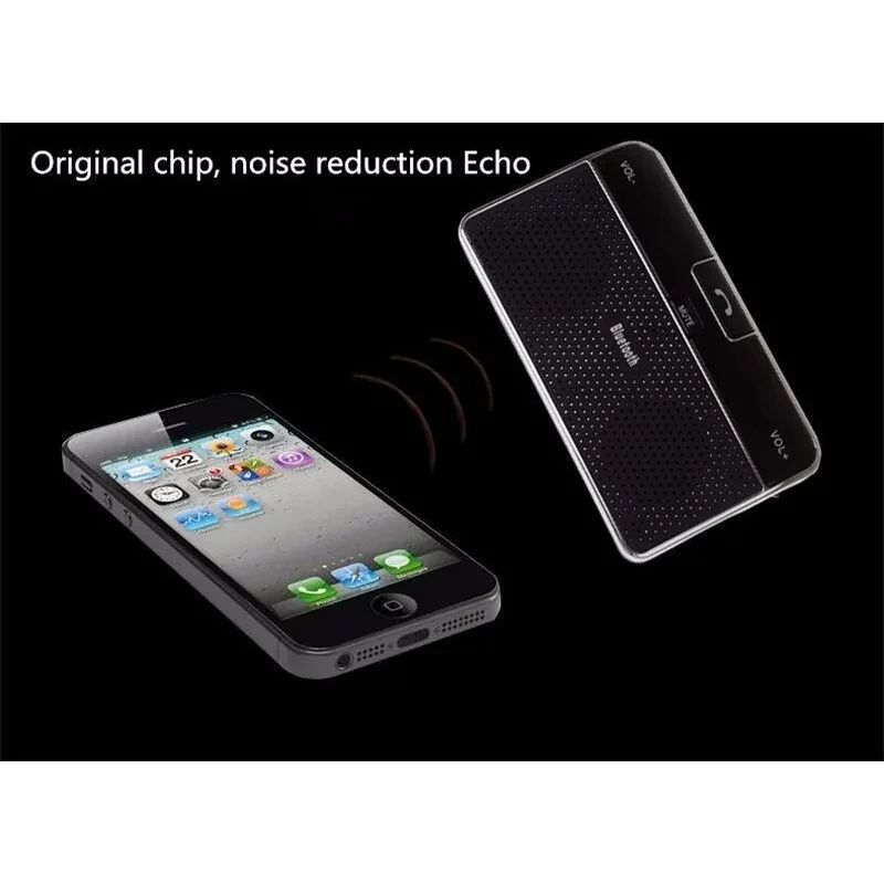 Wireless Bluetooth Car Kit Set Handsfree Speakerphone V4.0 Multipoint Sun Visor Speaker for Phone Smartphones Car Charger