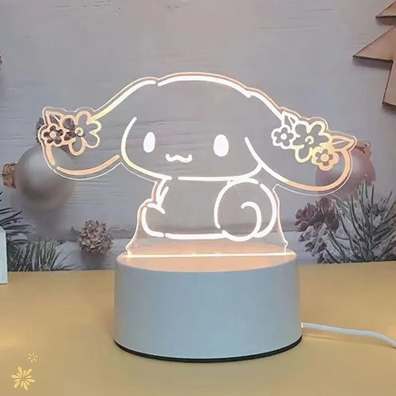 Hello Kitty Cinnamoroll Cartoon Night Light - Creative Bedside Decoration
