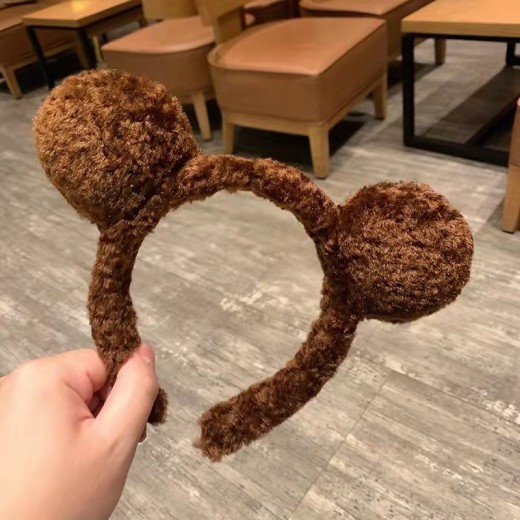 Cute Plush Bear Ears Three-dimensional Headband