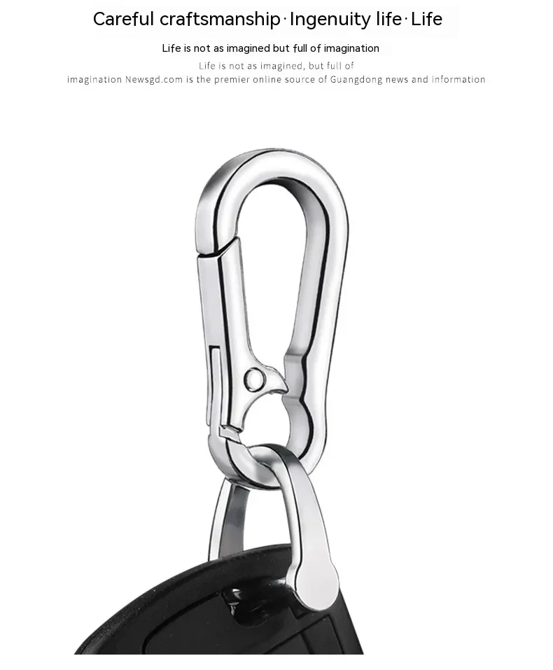 Man Waist Mounted Metal Anti-lost Keychain