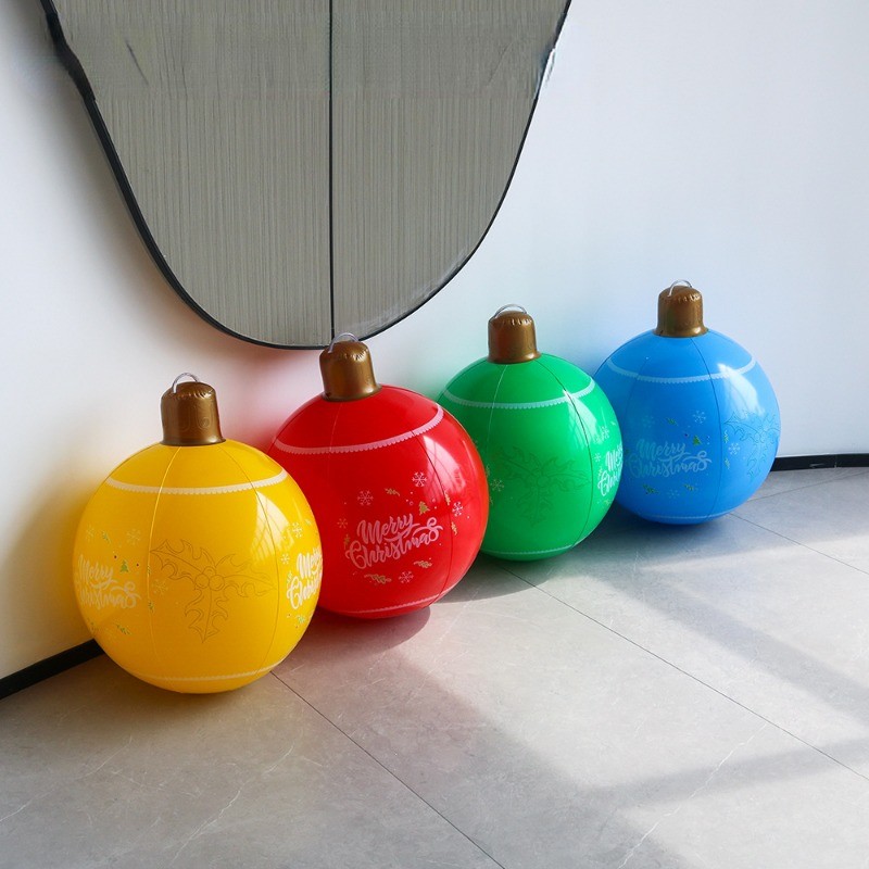 PVC Inflatable Christmas Lantern Ball - Garden Decoration and Holiday Atmosphere Ball