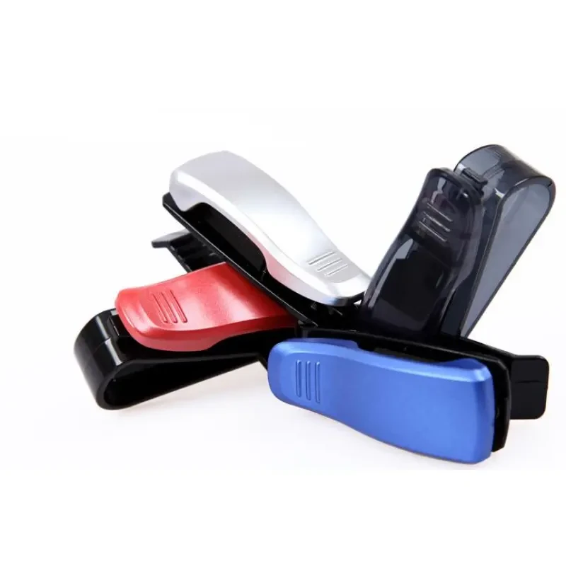 Car Sun Visor Glasses Sunglasses Ticket Receipt Card Clip Storage Holder