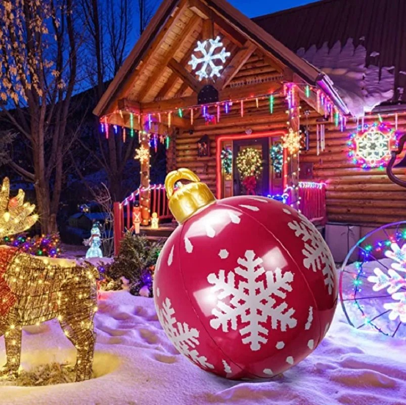 Inflatable Christmas Lantern Ball - Fun Crafts and Outdoor Decoration