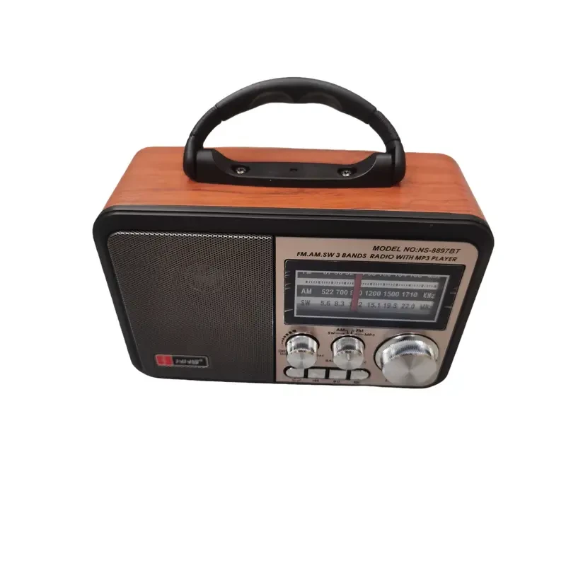 Vintage-Style Multifunctional Speaker with AM/FM/SW Radio
