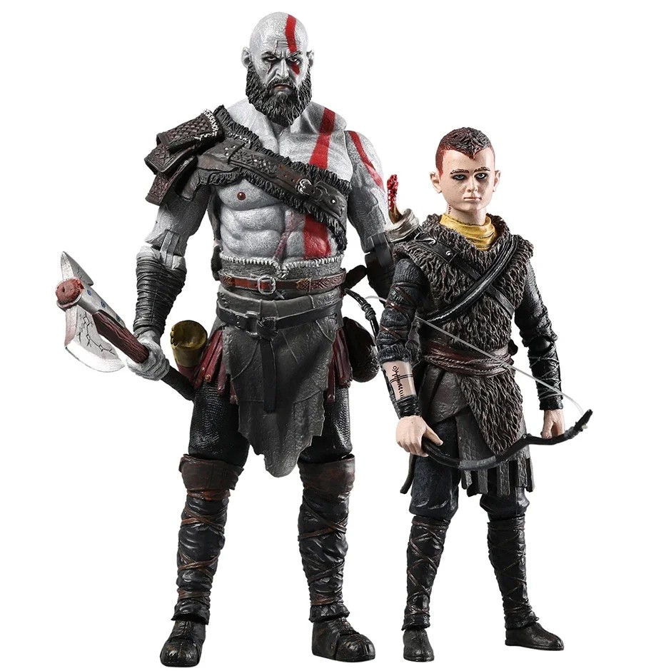God of War Kratos & Atreus Action Figures - PVC Toys Collection Model Doll