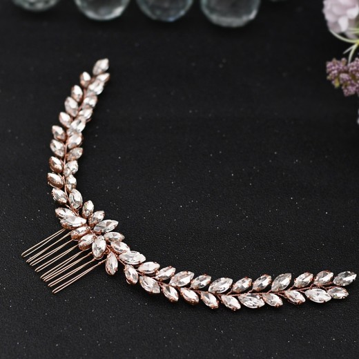 Simple Wind Angel's Wings Hair Ornaments Bride's Headdress Diamond Hair Combs