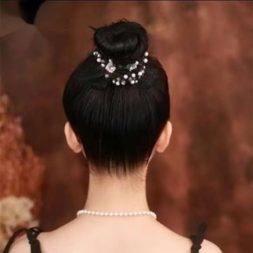 Fabric Clip Pure Butterfly Pearl Meatball