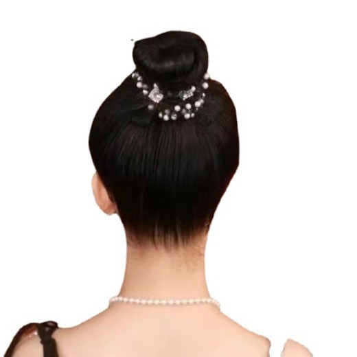 Fabric Clip Pure Butterfly Pearl Meatball