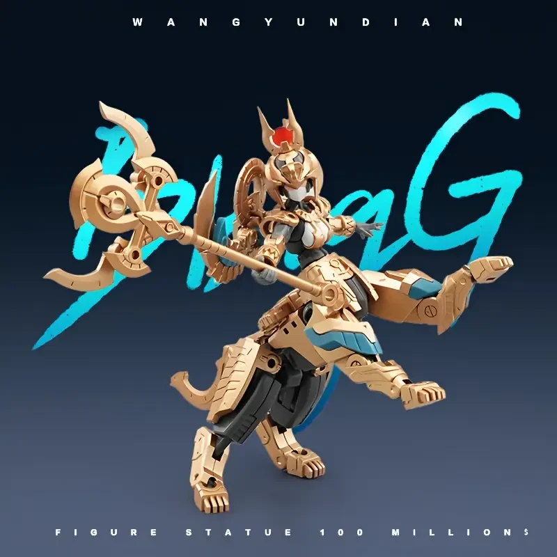 1/ 24 Scale Assembly Set | Ancient Egyptian Guardian Female Guard & Sacred Lion